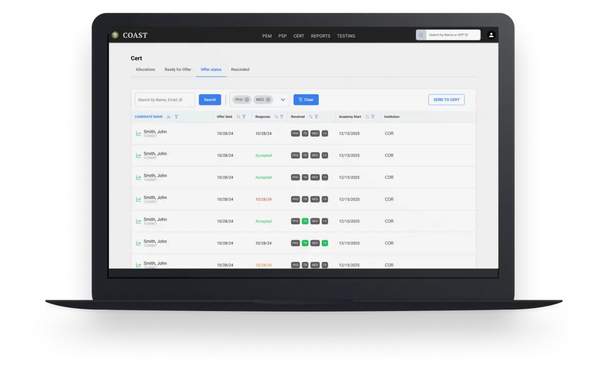Filtering interface showing advanced and common filter placement