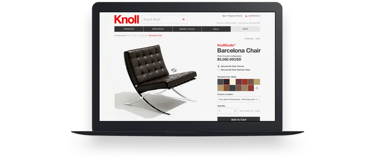 Knoll — Product Configurator cover