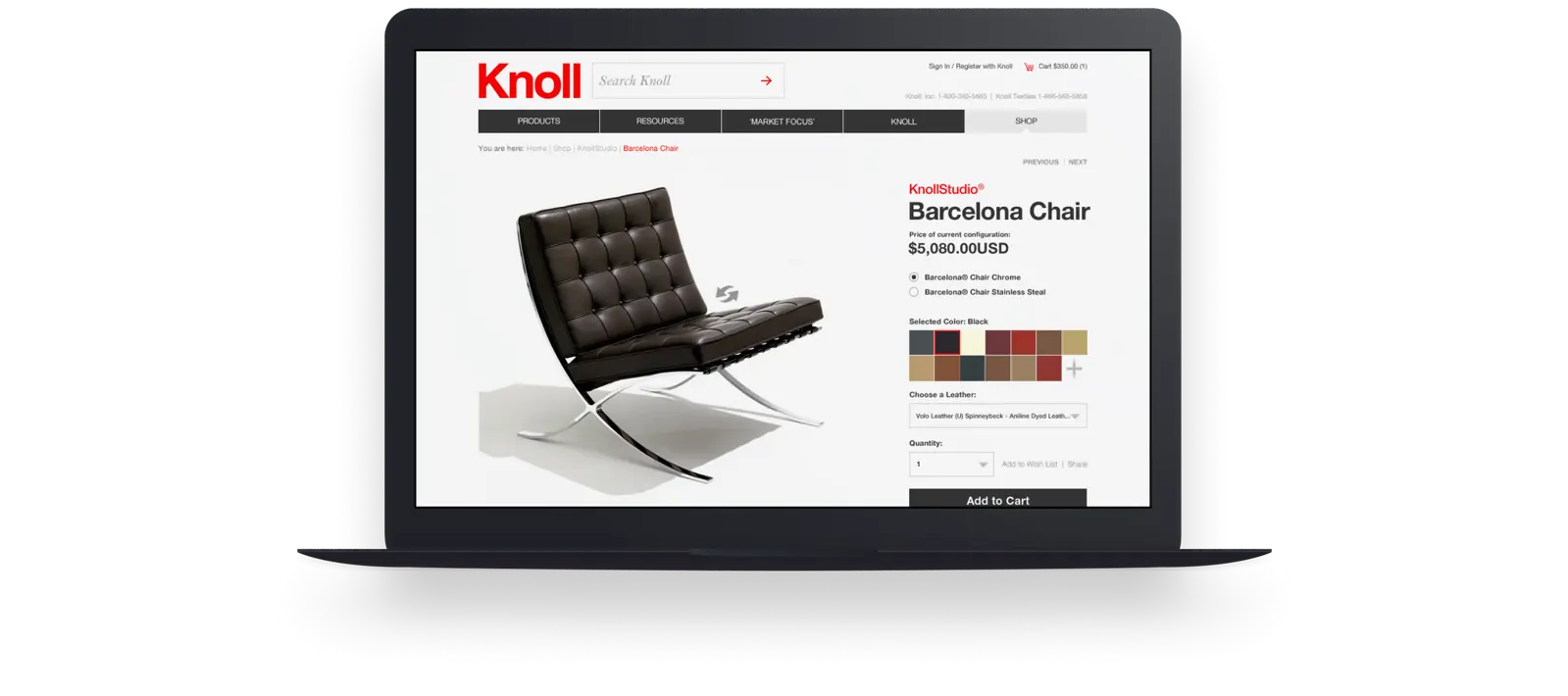 Knoll — Product Configurator cover