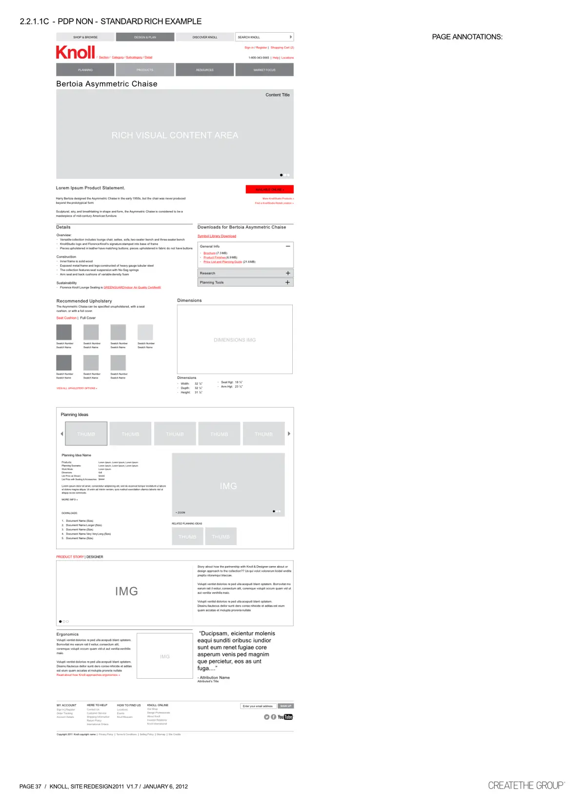 Professional-focused PDP with rich asset and specification content