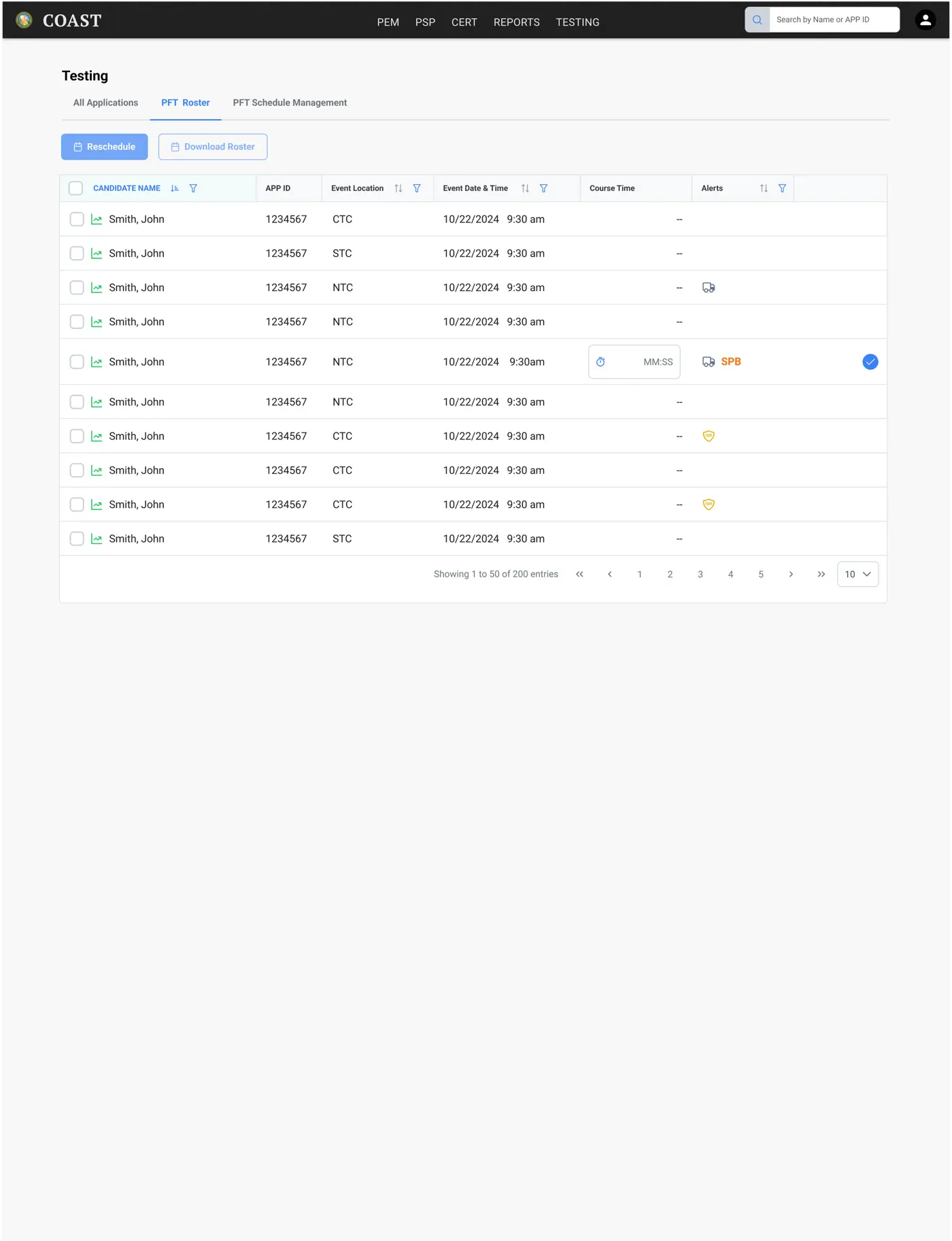 Actionable tables with inline task-specific controls